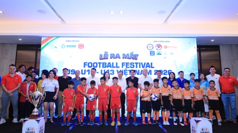 Ra mắt Football Festival U9, U11, U13 Việt Nam 2026
